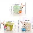 thumbnail image 3 of Creative Cartoon Rabbit Flower Pot Mini Resin Bunny Planter Succulent Container Home Garden Desktop Decor, 3 of 8