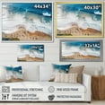thumbnail image 4 of Designart "Majesty in Blue Aerial Beach Views III" Beach Framed Wall Art Decor - Coastal White Beach & Ocean Living Room Framed Canvas Art, 4 of 6