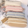 thumbnail image 5 of Savings Big Capacity Canvas Pencil Case,Double Layer Stationery Pouch with Compartments,Pencil Box Holder Organizer,Stationery Storage Bags,Office Supplies, 5 of 6