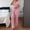 *Pink, variant on ClodeEU Women’s Ribbed 2-Piece Loungewear Set, Short Sleeve V Neck Top and High Waist Pants, Soft Casual Pajamas Beige,Women's Plus L