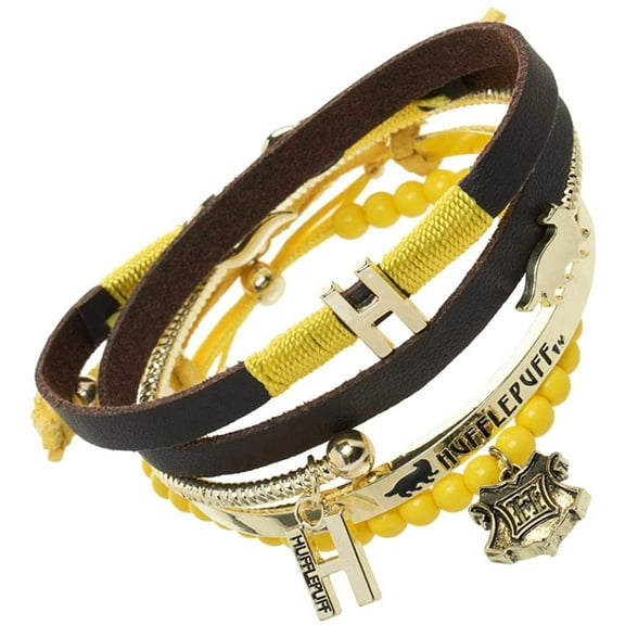 Harry Potter Hufflepuff Friendship Bracelet Gift Set - 4 Pack