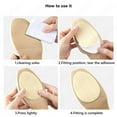 thumbnail image 5 of 6pcs Rubber Forefoot Pads Men Women Shoes Soles Protector Anti-slip Repair Outsoles Self-adhesive Sticker High Heel Care Bottom Patch, 5 of 6