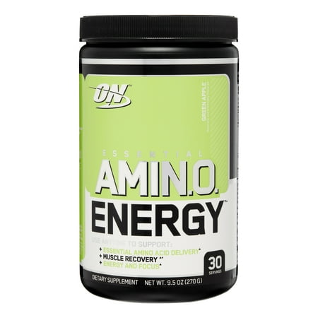 Best Optimum Nutrition Amino Energy Pre Workout + Essential Amino Acids Powder, Green Apple, 30 Servings deal