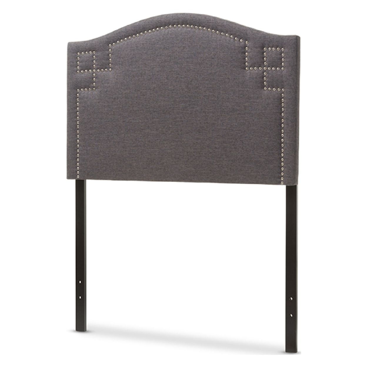 Baxton Studio Aubrey Modern and Contemporary Dark Grey Fabric Upholstered Twin Size Headboard,Wholesale Interiors