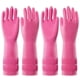 thumbnail image 1 of 2 Pairs Dishwashing Cleaning Rubber Gloves, Reusable Waterproof Kitchen Gloves, Non-, L, 1 of 5