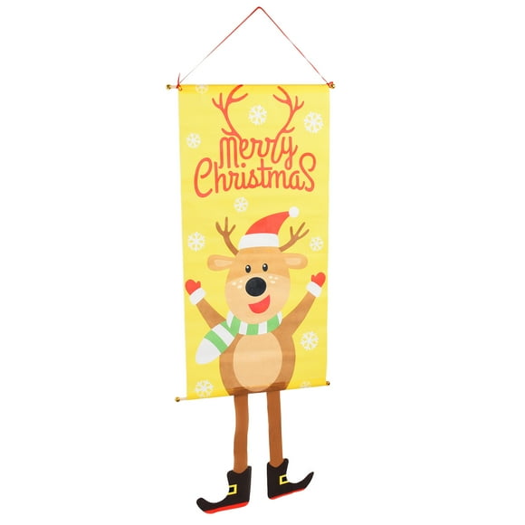 Christmas Hanging Banner,Christmas Banner Decorative Cartoon Christmas Banner Christmas Hanging Ornament Meticulously Designed