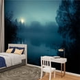 thumbnail image 2 of Peel and Stick Wallpaper Waterproof Night mystical scenery Full moon foggy river Wall Mural Decor Self Adhesive and Removable 100in x 144in, 2 of 8