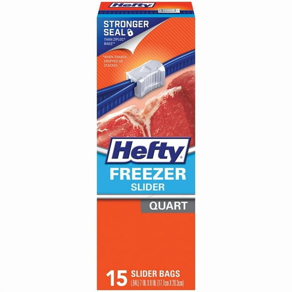 Bolsa para congelador Hefty Slider, 1 L, 15 unidades