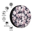 thumbnail image 4 of Rateoe Lilies Flowers Pattern Tire Cover Wheel Protectors Weatherproof Wheel Covers Universal Fit for Trailer Rv SUV Truck Camper Travel Trailers Accessories-16 inch, 4 of 6