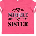 thumbnail image 4 of Inktastic Middle Sister Announcement Girls Toddler T-Shirt, 4 of 5
