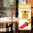 thumbnail image 3 of OULII 4 Pcs Bougies Led Piliers Bougies Décoratives Rouges pour Maisons, 3 of 8