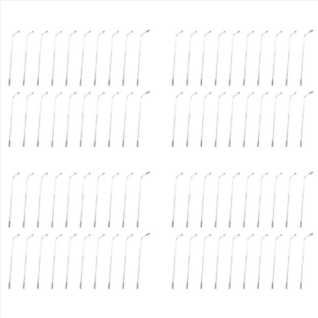 LáMpara de 10 cm de Ferrocarril Modelo de 80 Piezas Poste de Luces de la Calle Escala HO 1:87 Resistencias LED 3V LQS08 Cabeza ÚNica- Brillante