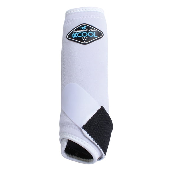 Large Professionals Choice 2XCOOL Horse Sports Front Boots Pair White