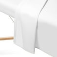 thumbnail image 4 of Saloniture 3-Piece Microfiber Massage Table Sheet Set - Premium Facial Bed Cover - Includes Flat and Fitted Sheets with Face Cradle Cover - White, 4 of 7