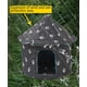 thumbnail image 4 of Casa exterior para gatos, casas resistentes a la intemperie para perros pequeños, bonita cabaña para mascotas para perros de interior, (tradicional, yurta mediana)35cm XianweiShao 1327537060451, 4 of 5