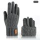 thumbnail image 1 of Guantes de invierno para mujer, de punto, de terciopelo de doble capa, gruesos y cálidos, imprescindibles para el invierno., 1 of 3