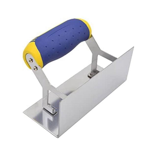 Herramienta para esquinas de paneles de yeso, bordeadora de concreto, llana para esquinas interiores de 6 x 2,5 pulgadas, herramienta para dar forma a esquinas de placas de yeso de acero inoxidable