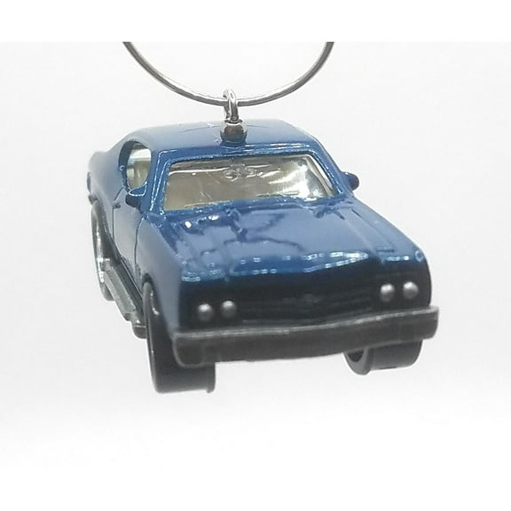 Christmas Ornament for Chevy Chevelle SS Speed King Dark Blue