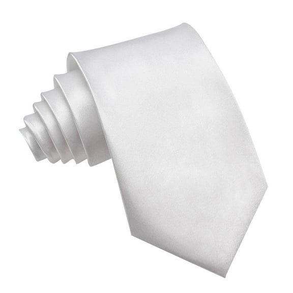 WEIXF Men's Solid Color Tie Monochrome Polyester Silk Business Formal Wear Casual Occasion Use