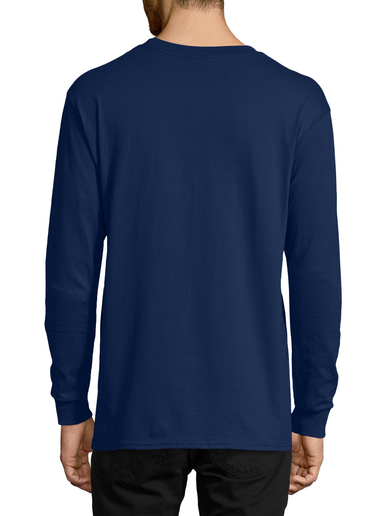 Hanes Men's Long Sleeve 4pk Comfort Soft Crewneck T-shirt : Target