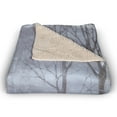 thumbnail image 3 of Creative Products Snowy Church 50 x 60 Faux Shearling Fleece Blanket, 3 of 3