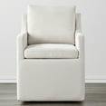 thumbnail image 3 of Spruce & Spring Upholstered Dining Chair with Hidden Casters, Removable Slipcover and Under-Seat Storage, Single, Ivory, 3 of 8