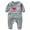 Gray, variant on Toddler Kids Boys Long Sleeve Valentine's Day Heart Print T-Shirt Jumpsuit Romper for Easy Dressing Suitable for Daily and Play(Black,9 Months)