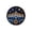 B White, variant on Punch Needle Coaster, Hanukkah Embroidered Round Coaster, Blue and Gold Star of David Decor for Diy Holiday Home Table