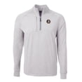 thumbnail image 2 of Men's Cutter & Buck  Heather Gray Florida State Seminoles Big & Tall Adapt Eco Knit Quarter-Zip Pullover Top, 2 of 3