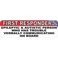 thumbnail image 2 of 10in x 3in Epileptic and Autistic Person on Board Sticker, 2 of 5