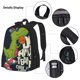 thumbnail image 3 of Disketp Dinosaur Basketball Player Mochila Estampada de Gran Capacidad con Lonchera y Estuche, Set de 3 Piezas para Estudiantes, 3 of 7