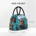 thumbnail image 2 of Rateoe Hawaiian Swimming Lion Pattern Lunch Bag Women, Lunch Box, Lunch Bag, Small Leakproof Lunch Tote Large Capacity Reusable Insulated Cooler Lunch Container, 2 of 6