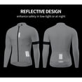 thumbnail image 5 of WOSAWE Otoño Blanco Manga Larga Jersey Ropa Carrera Hombres Ciclismo Jersey Pro Equipo Carretera Bicicleta Ciclismo Ropa Malla Transpirable, 5 of 5