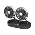 thumbnail image 3 of Ventiladores para vehículos, cabezales dobles, 3 velocidades, dispositivos de fácil instalación, duraderos, mantienen el aire en negro, 3 of 9