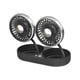 thumbnail image 3 of Ventilador de coche eléctrico de doble cabezal, equipo de automóvil, viento fuerte, recargable por USB negro, 3 of 9