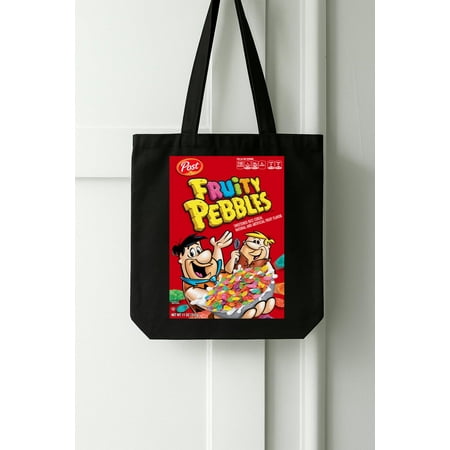 Fruity Pebbles Box Greatest Cereal Of All Time Breakfast Fan Foodie T Bag-TH32096