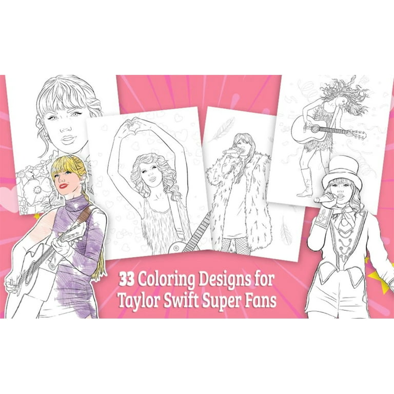 SUPER FAN-tastic Taylor Swift Coloring Book