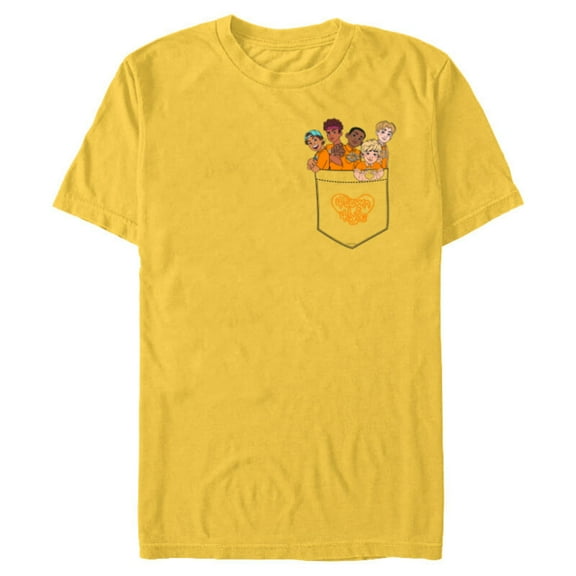 Disney PIXAR Turning Red 4-Town Pocket - Short Sleeve Blended T-Shirt for Adults - Customized-Yellow