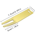 thumbnail image 3 of Outil de Réparation de Golf Divot Outil de Lame de Commutateur Fourche de Golf Courbée Fourche Verte Durable Entretien de Pelouse Parcours de Réparation de Golf Or Herbe, 3 of 6