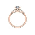 thumbnail image 2 of 1.00 Carat Brilliant Pear Cut Genuine Diamond Solitaire with Accents Wonderful Ring for Ladies Solid 14K Rose Gold Size 10.5, 2 of 8