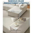 thumbnail image 4 of 108" Modular Sectional Sofa, Cloud Sectional Couch with L-Shape Chaise, Modern Modular Deep Seat Sofa Couch, Upholstered Boneless Couches for Living Room Bedroom, Right Facing Chaise, Beige, 4 of 8