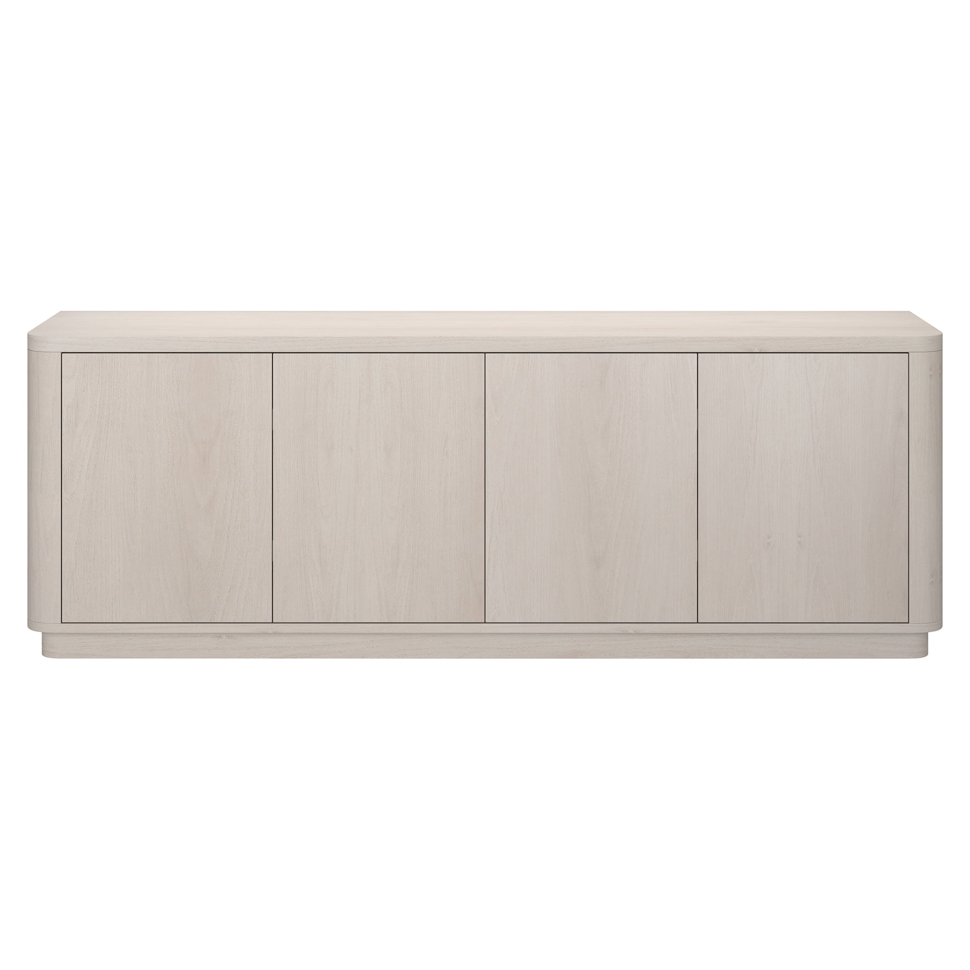 Evelyn&Zoe Plympton Transitional TV Stand For TVs up to 75", Alder White