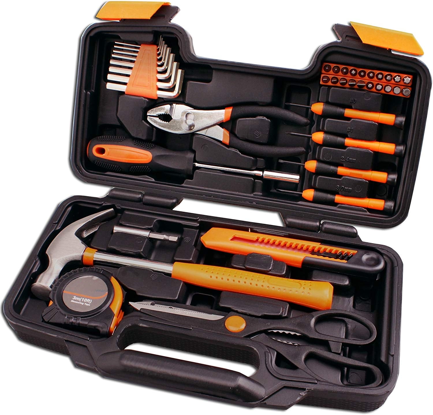 39Piece Tool Kit Ladies Hand Tool Set with Easy Carrying Round Pouch Durable, Long Lasting