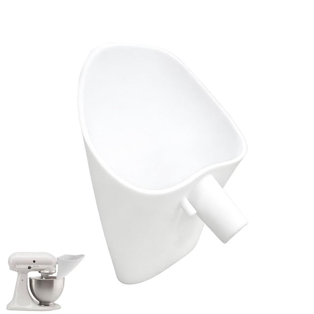 Flour Funnel for MixerAttachment Silicone Pouring for Stand Mixer, MessFree Ingredient Funnel Accessory for TiltHead Mixing Bowls for Precise Adding & Easy Cleanup