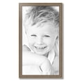 thumbnail image 2 of ArtToFrames 17" x 31" Aged White Gold Picture Frame, 17x31 inch Silver Wood Poster Frame (WOM-2036),  Pack, 2 of 7