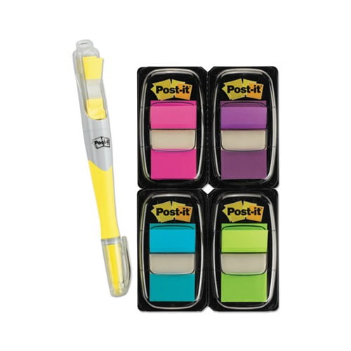 Page Flag Value Pack Assorted Colors, 200 Flags and Highlighter with 50 Flags
