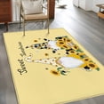 thumbnail image 3 of Yellow Sunflowers Area Rug 3x5 Washable Rug Non Slip Gnomes Farmhouse Botanical Bee Large Area Rug Indoor Floor Carpet for Entryway Bedroom Kitchen Living Room Home Office Dining Room Nursery, 3 of 8