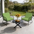thumbnail image 6 of Outdoor Patio Cushion Covers 4 Pack Green Patio Chair Cushion Covers with Ties and Zipper Solid Color Waterproof Outdoor Seat Cushion Covers for Patio Furniture 22"x20", 6 of 9