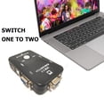 thumbnail image 1 of Conmutador de conmutador KVM USB 1920x1440 250MHz VGA Switch Splitter Box 2 en 1 salida, 1 of 7