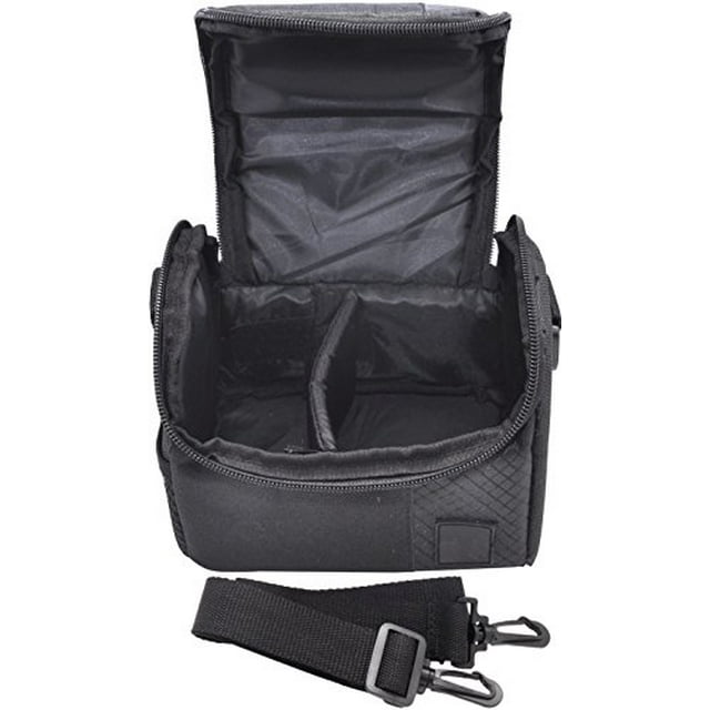 Small Soft Padded Camera Equipment Bag / Case For Canon, Nikon, Sony, Samsung, Olympus, Pentax, Panasonic & More + eCostConnection Microfiber Cloth